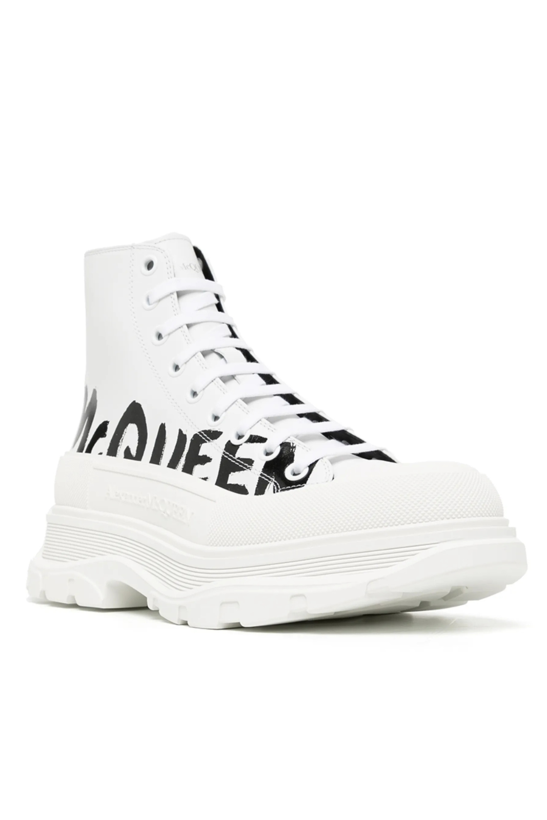 Alexander McQueen Tread Slick Boots White Black