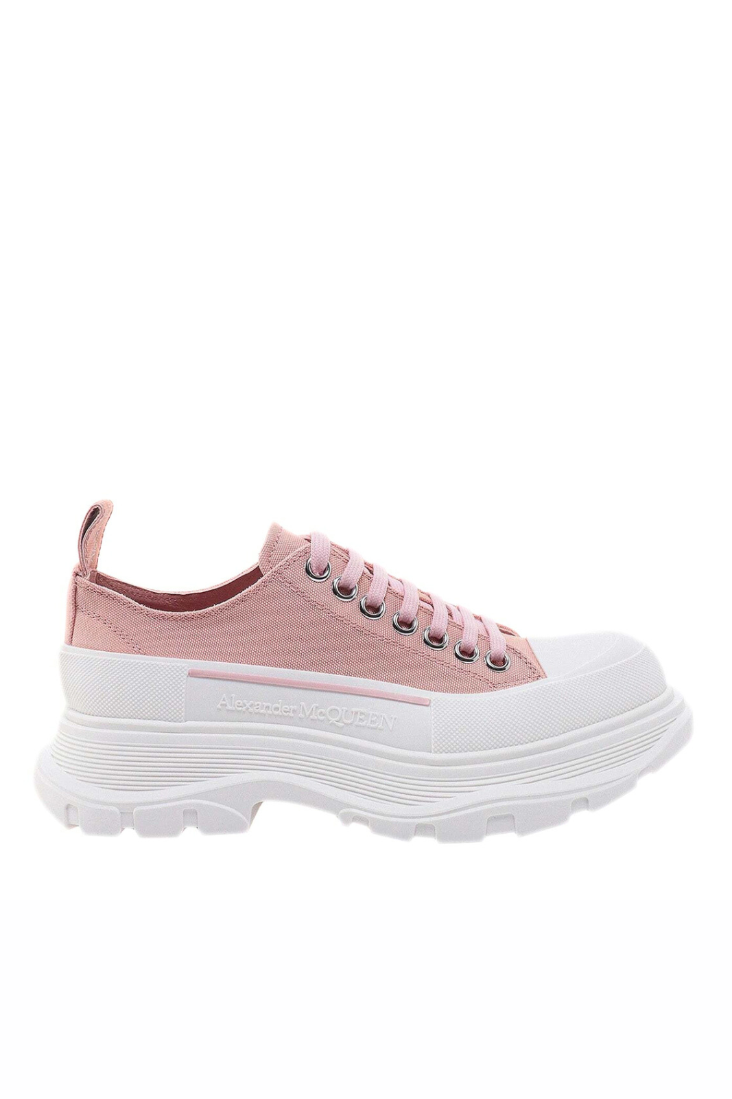 Alexander McQueen Tread Slick White Pink Womens