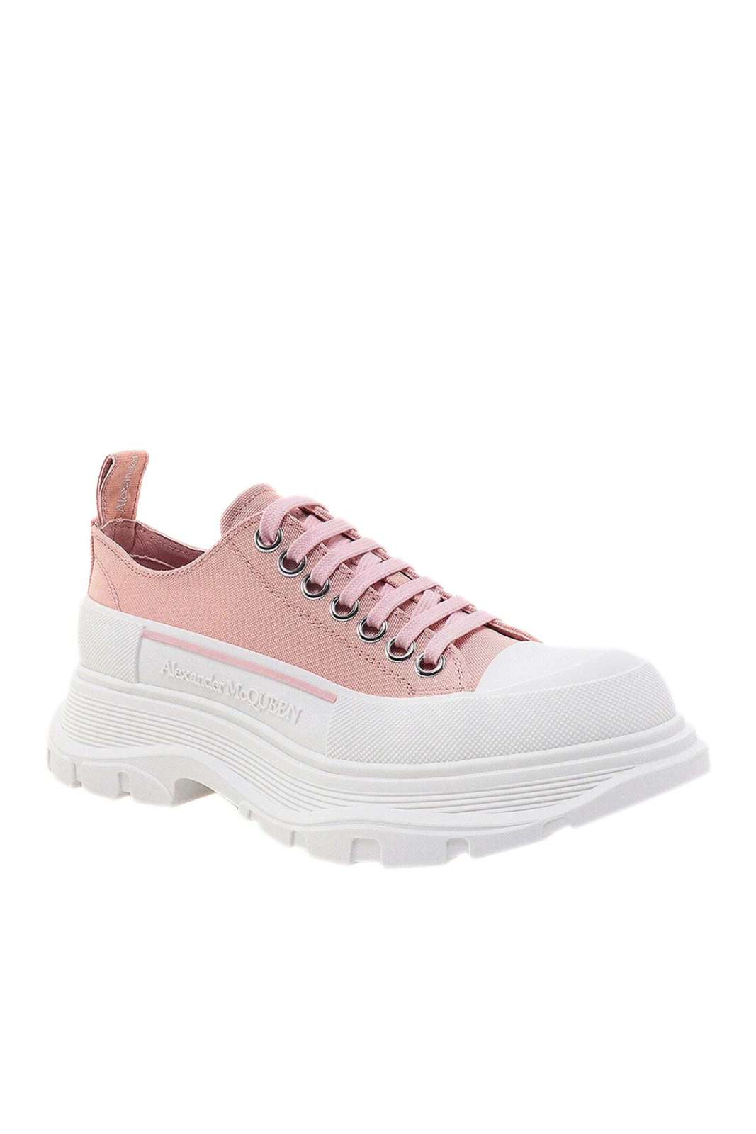 Alexander McQueen Tread Slick White Pink Womens