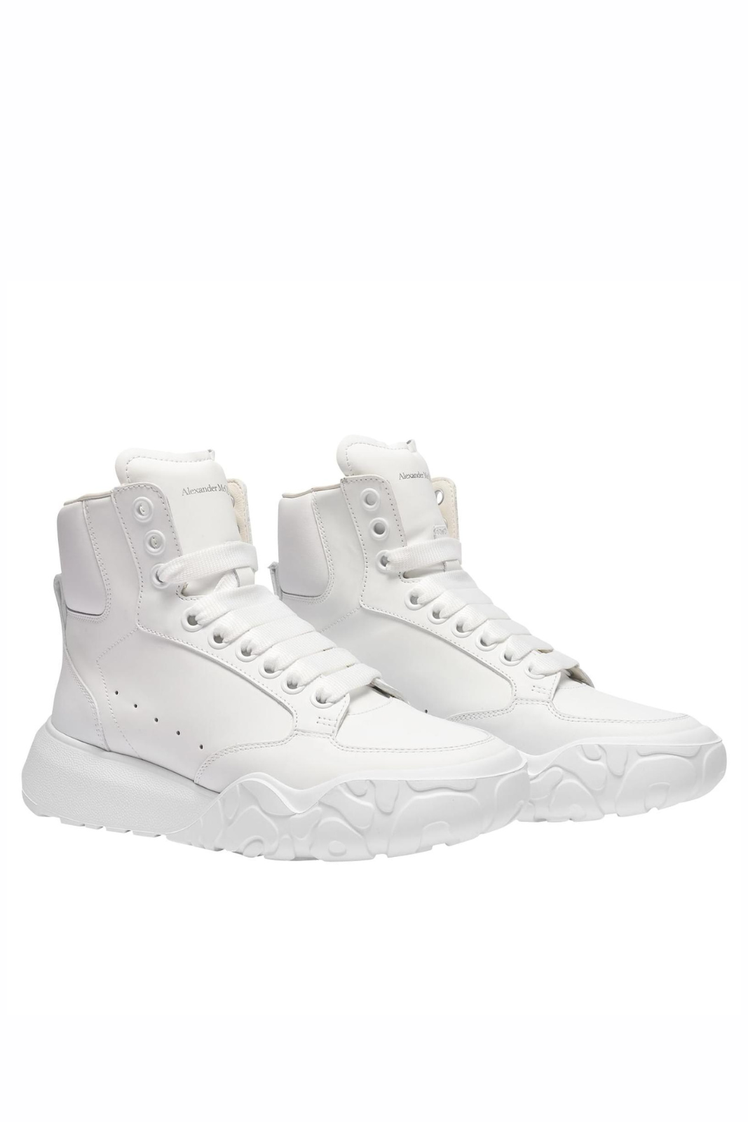 Alexander McQueen Upper and Ru Sneakers in White Leather