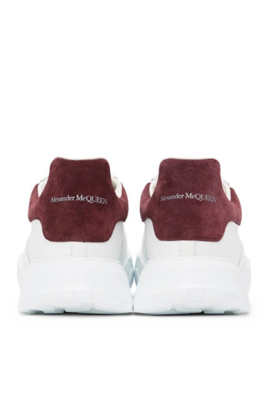 Alexander McQueen White and Purple Court Trainer Sneakers