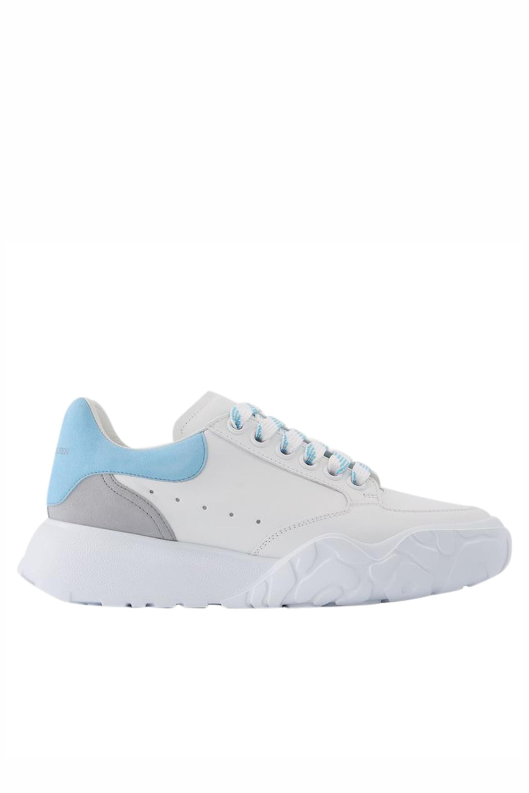 Alexander Mcqueen New Court Sneakers in White and Grey Leather Multiple colors