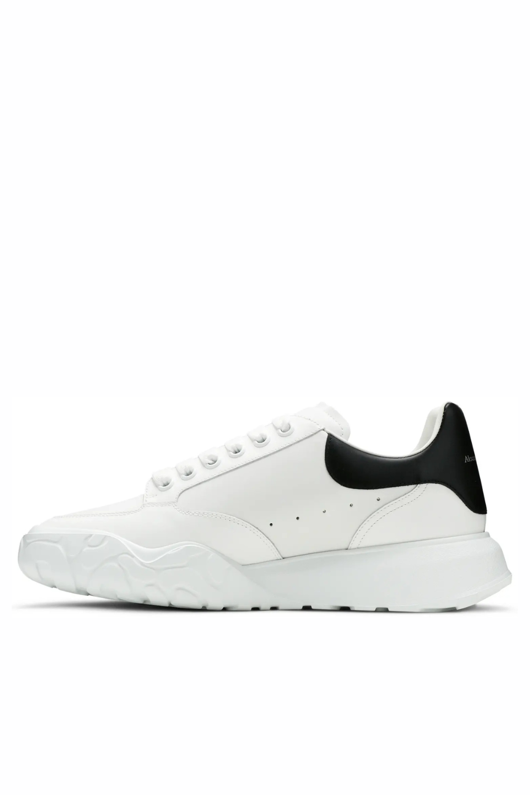 Alexander Mcqueen Larry Sneaker in White Black Leather