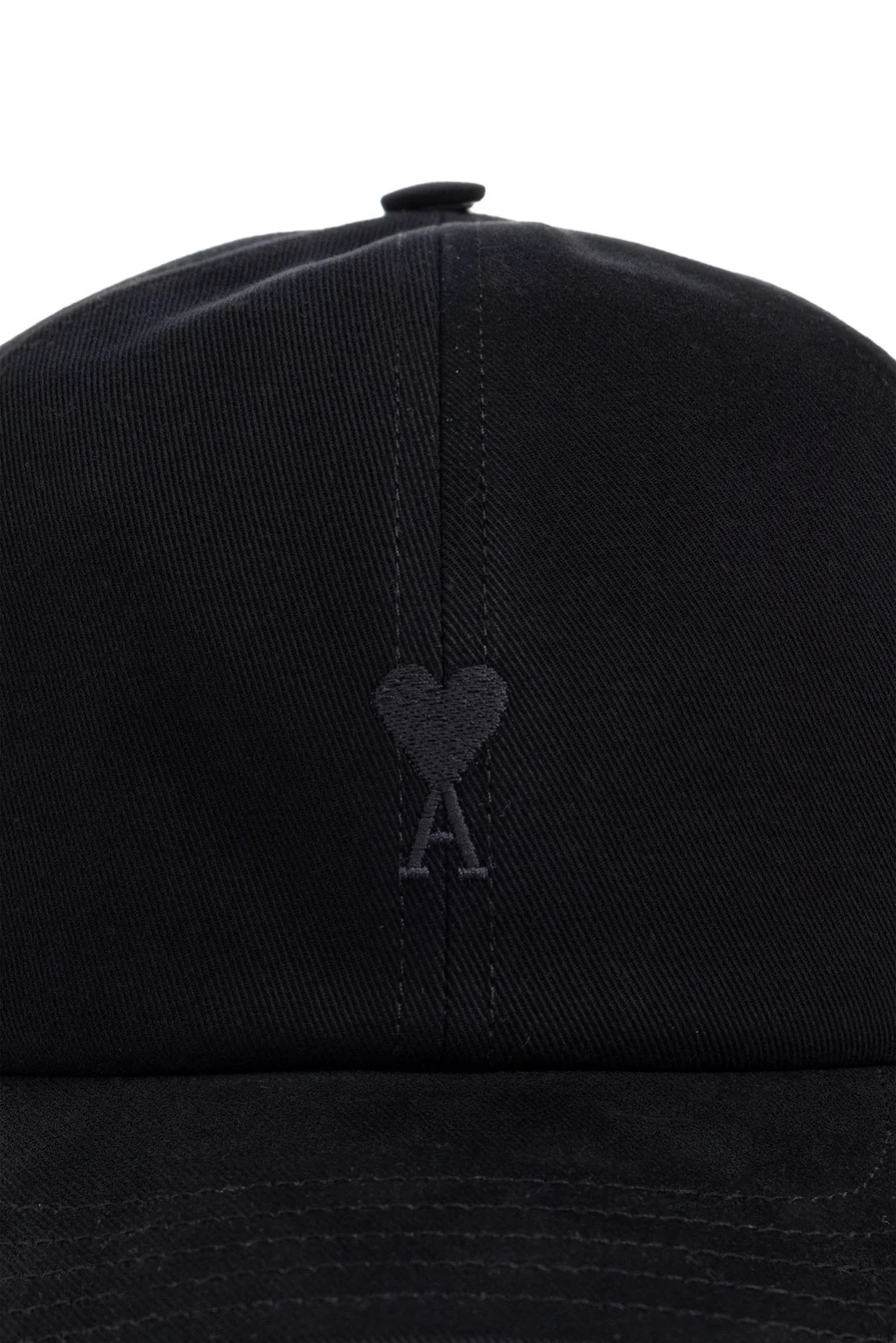 Ami Paris Logo Embroidered Curved Peak Cap