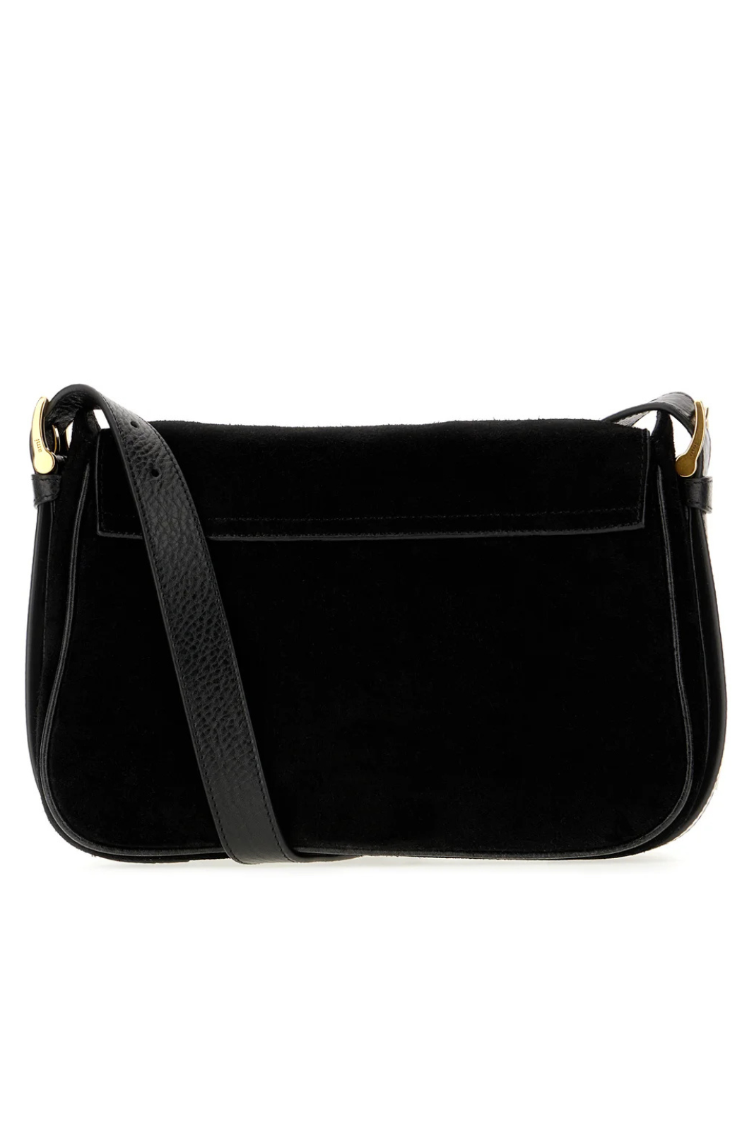 Ami Paris Ami Logo Plaque Shoulder Bag Black