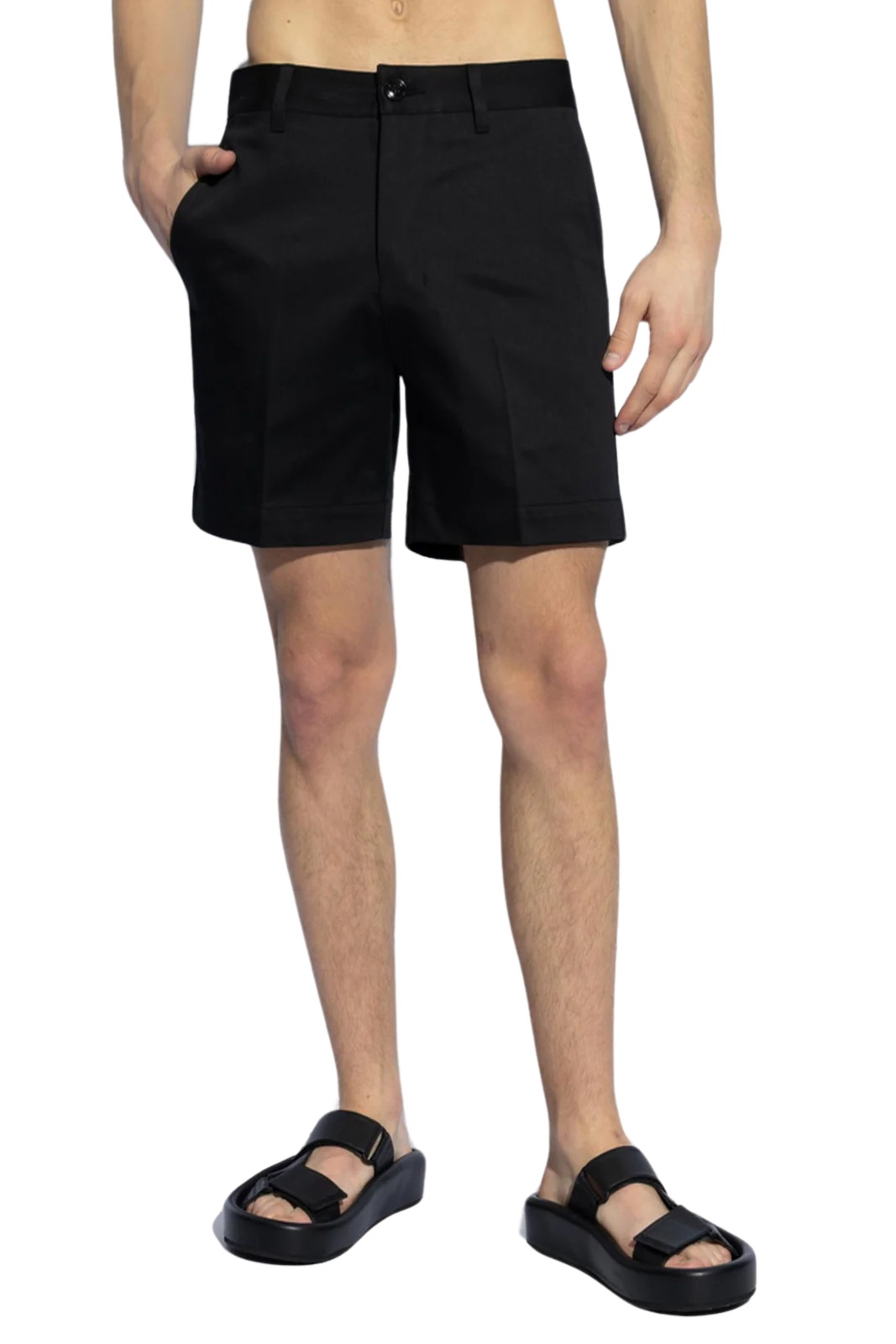 Ami Paris Ami de Coeur Motif Chino Shorts