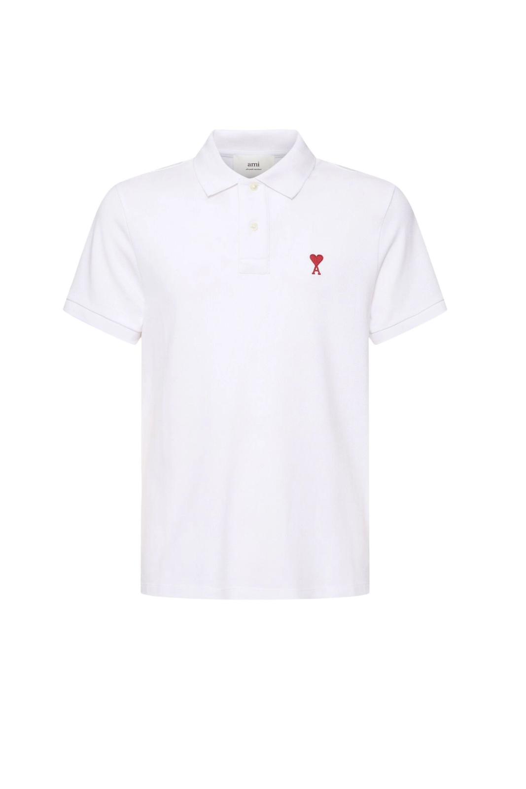 Ami Paris Ami De Coeur Polo Shirt White