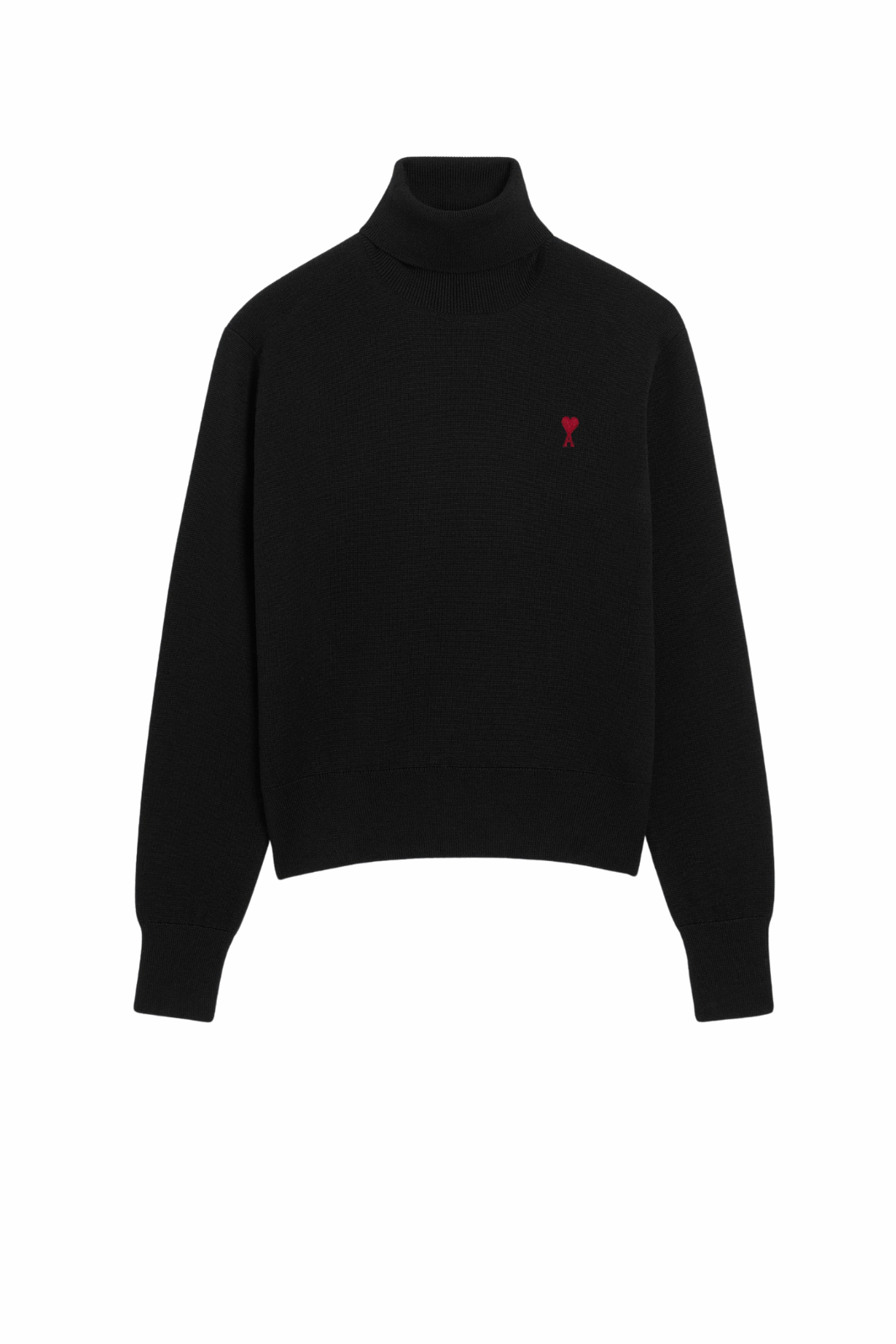 Ami Paris Ami de Coeur turtleneck black sweater