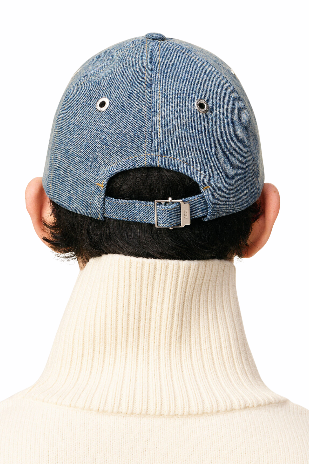 Ami Paris Blue Cotton Ami De Coeur Embroidery Cap