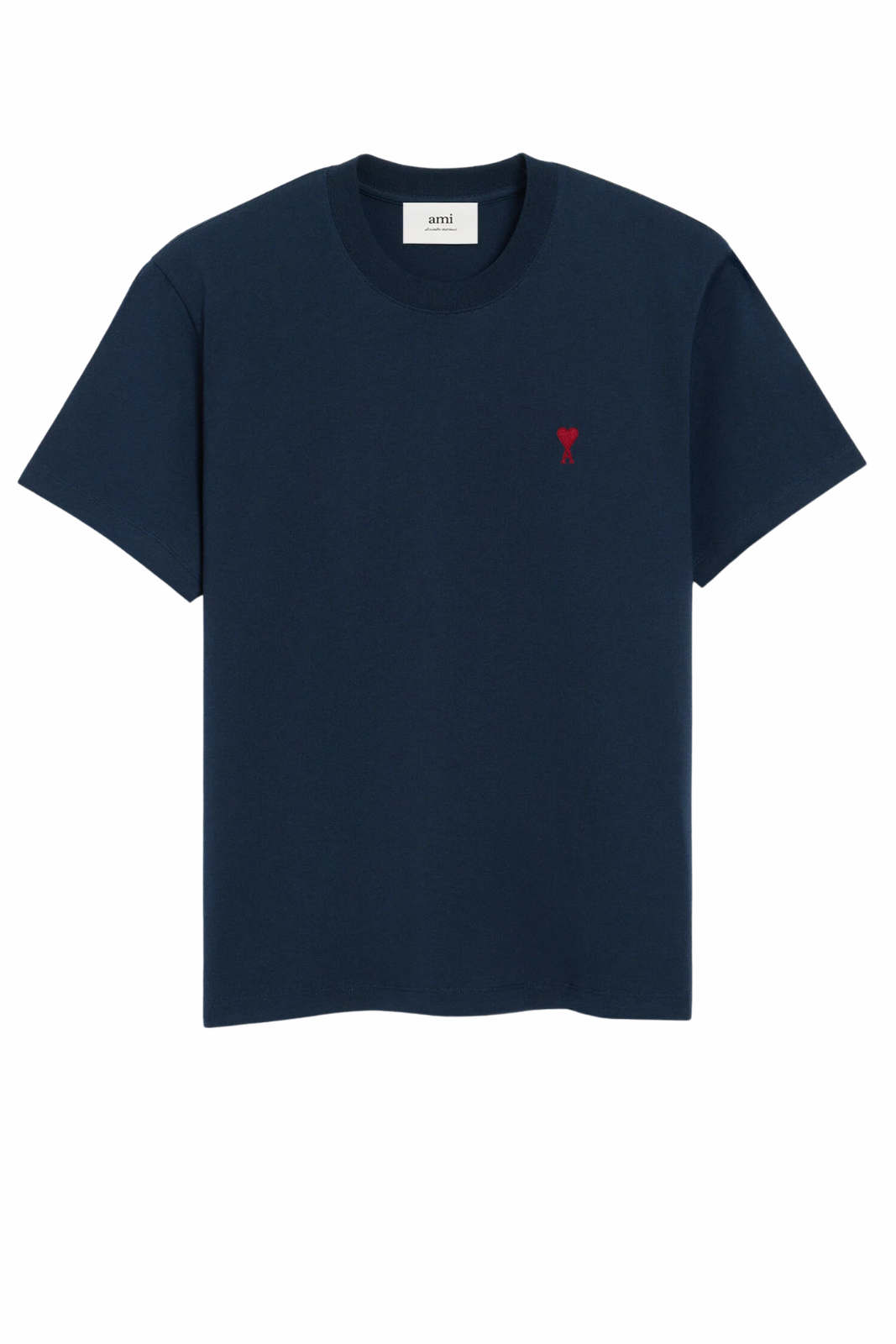 Ami Paris Navy Cotton Ami de Coeur T-Shirt