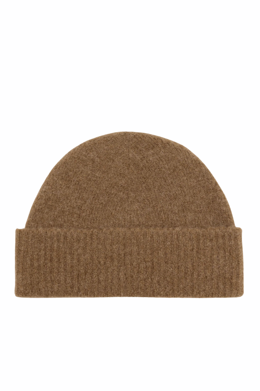 Ami Paris Brown Alpaca Striped Ami De Coeur Beanie