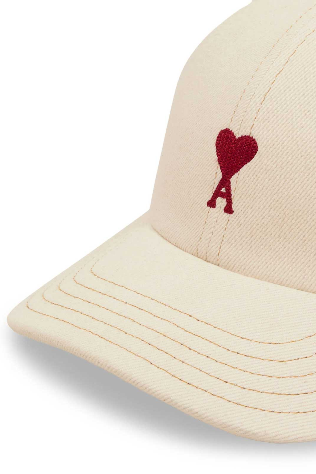Ami Paris white cream De Coeur Cap