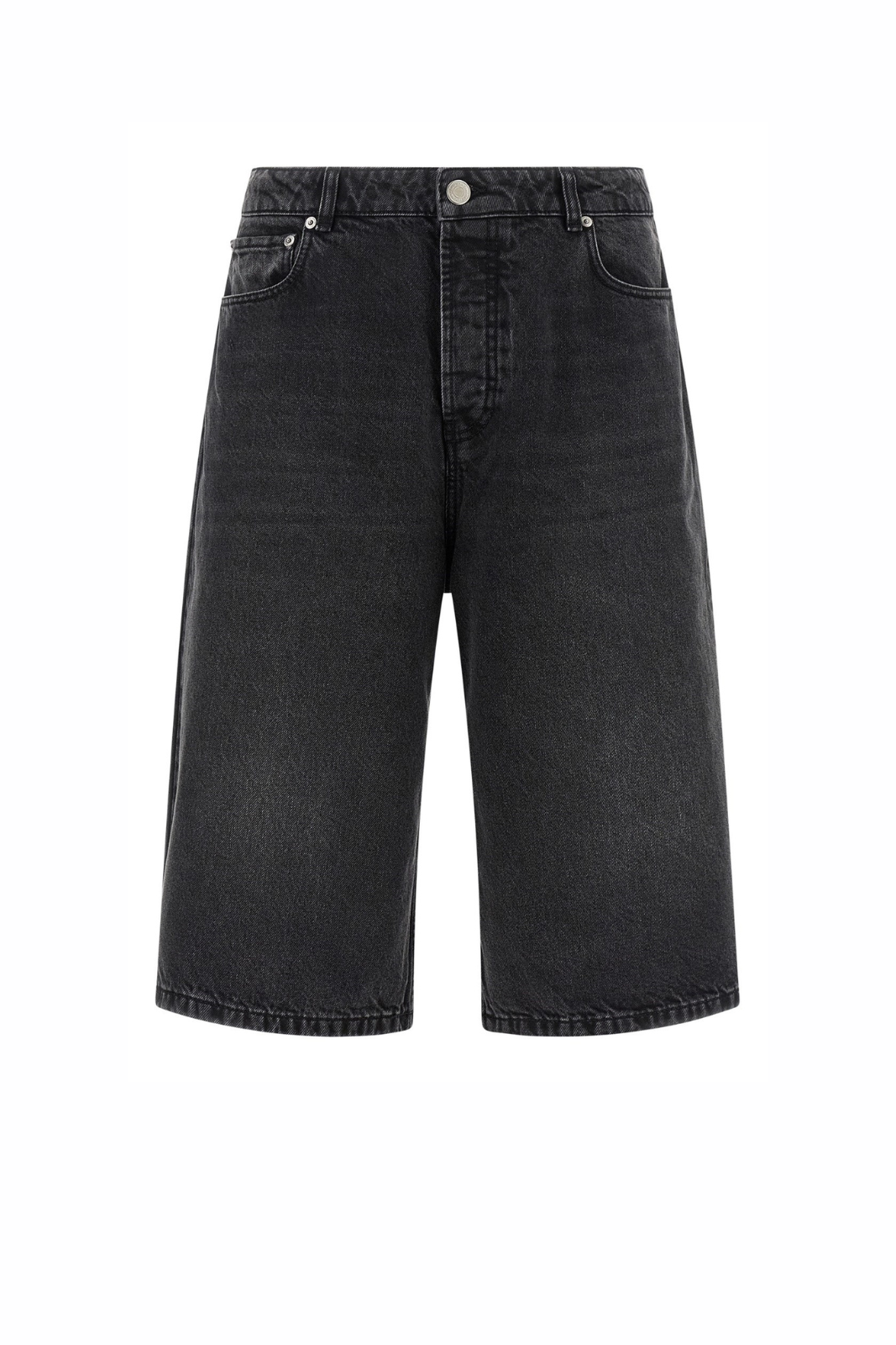 Ami Paris Grey Denim bermuda shorts