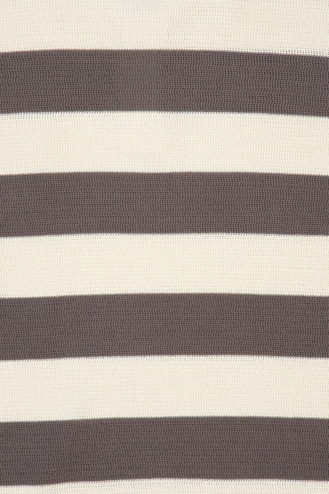 Ami Paris Striped Heart Polo Shirt White Grey
