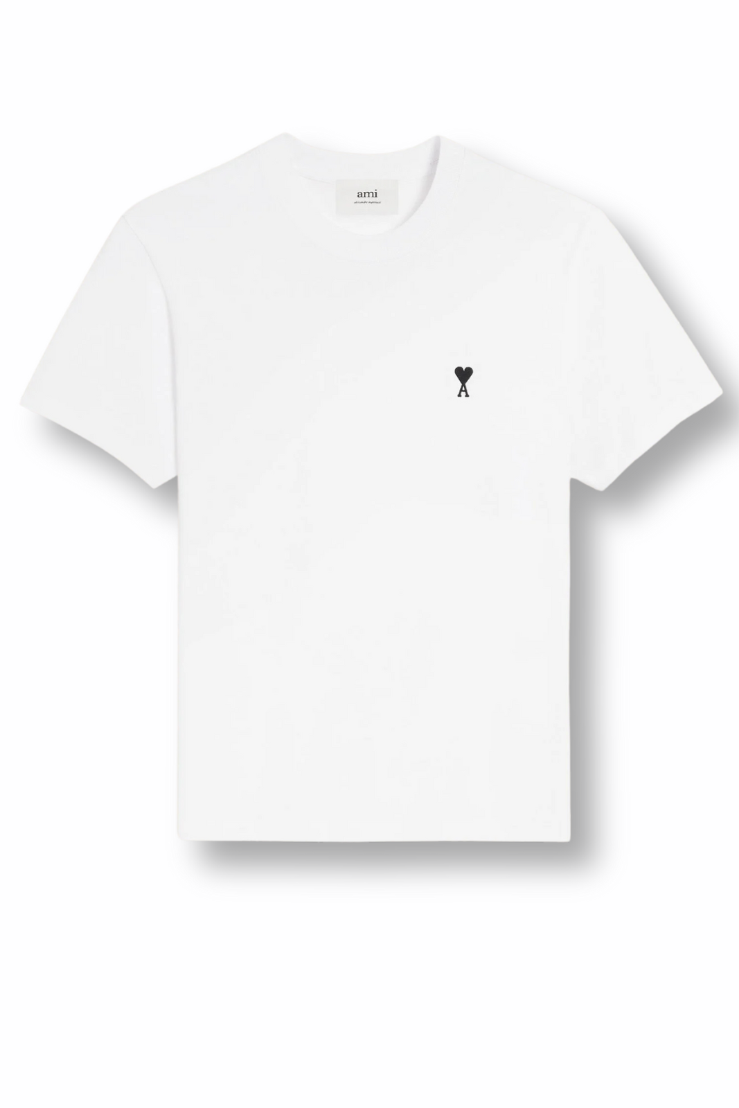 Ami Paris White Cotton Ami De Coeur T-shirt