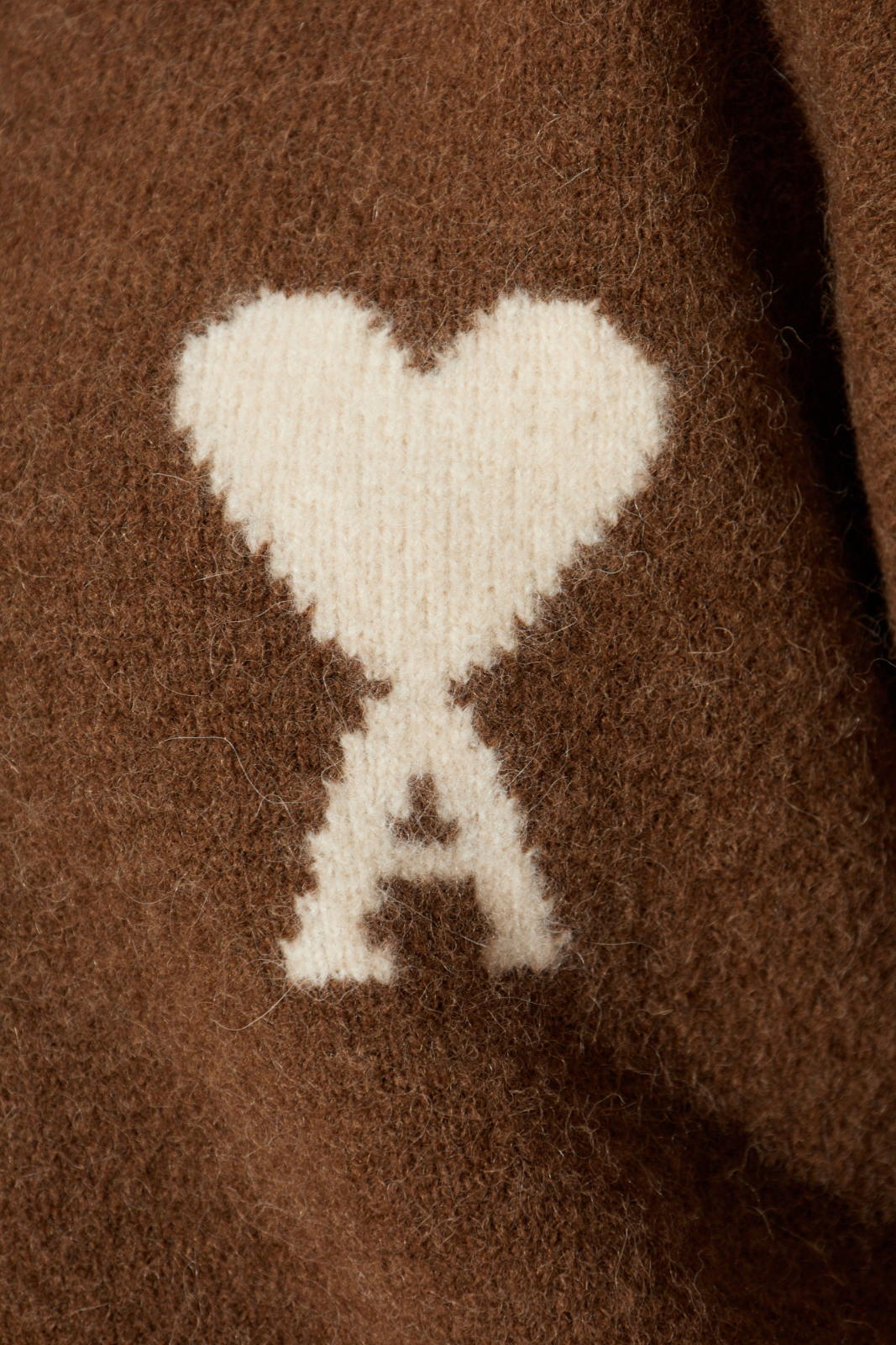 Ami Paris Ami Alexandre Mattiussi Brown Wool sweater with logo