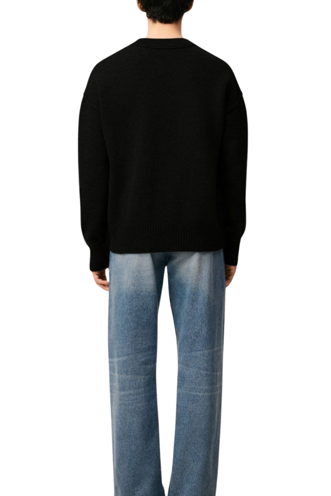 Ami Paris Ami De Coeur wool Black sweater