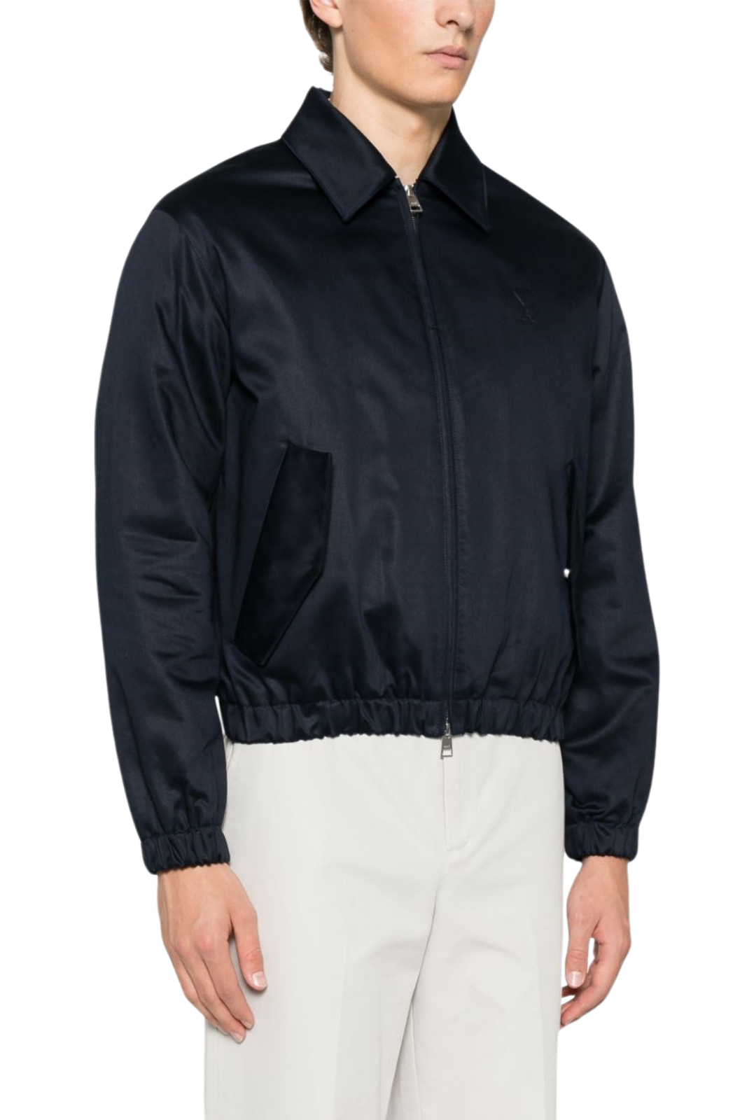 Ami Paris Ami de Coeur bomber jacket Navy