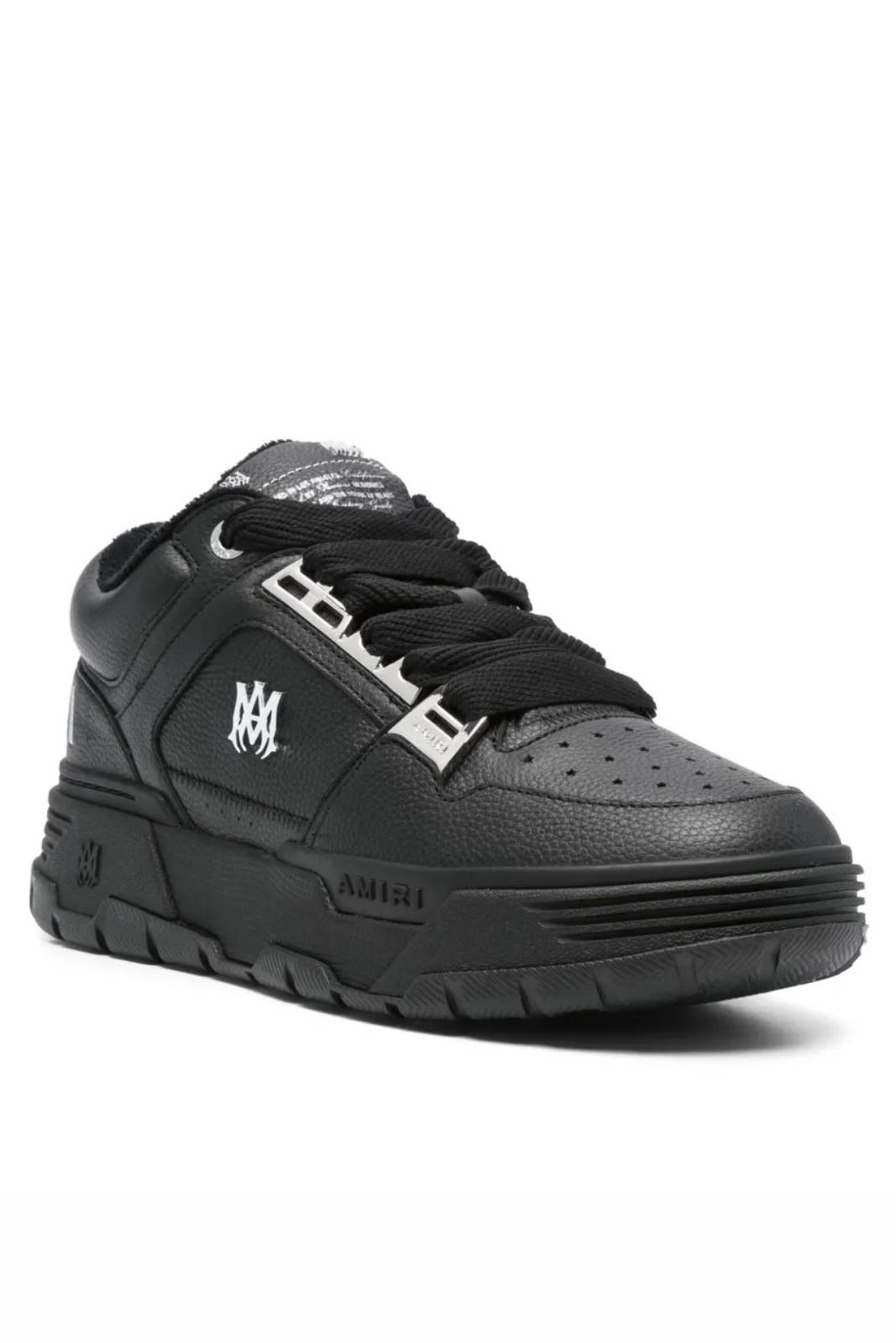 Amiri MA-1 logo-embellished leather sneakers Black