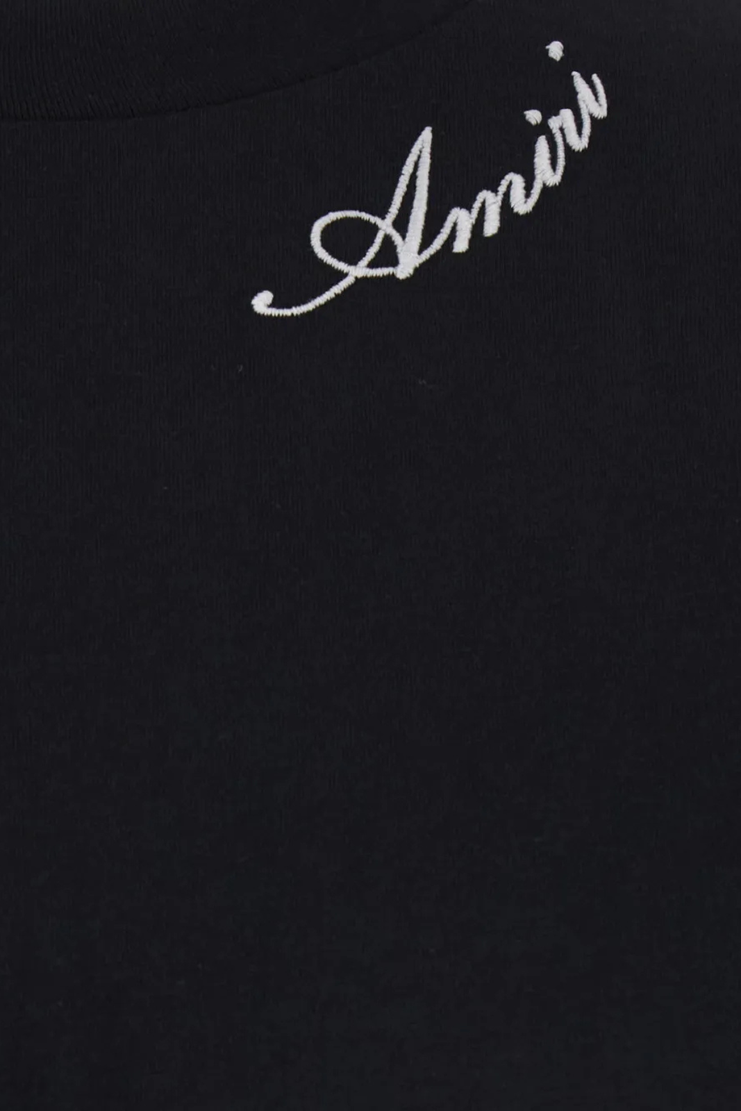 Amiri Cotton Logo-Embroidered T-Shirt Black