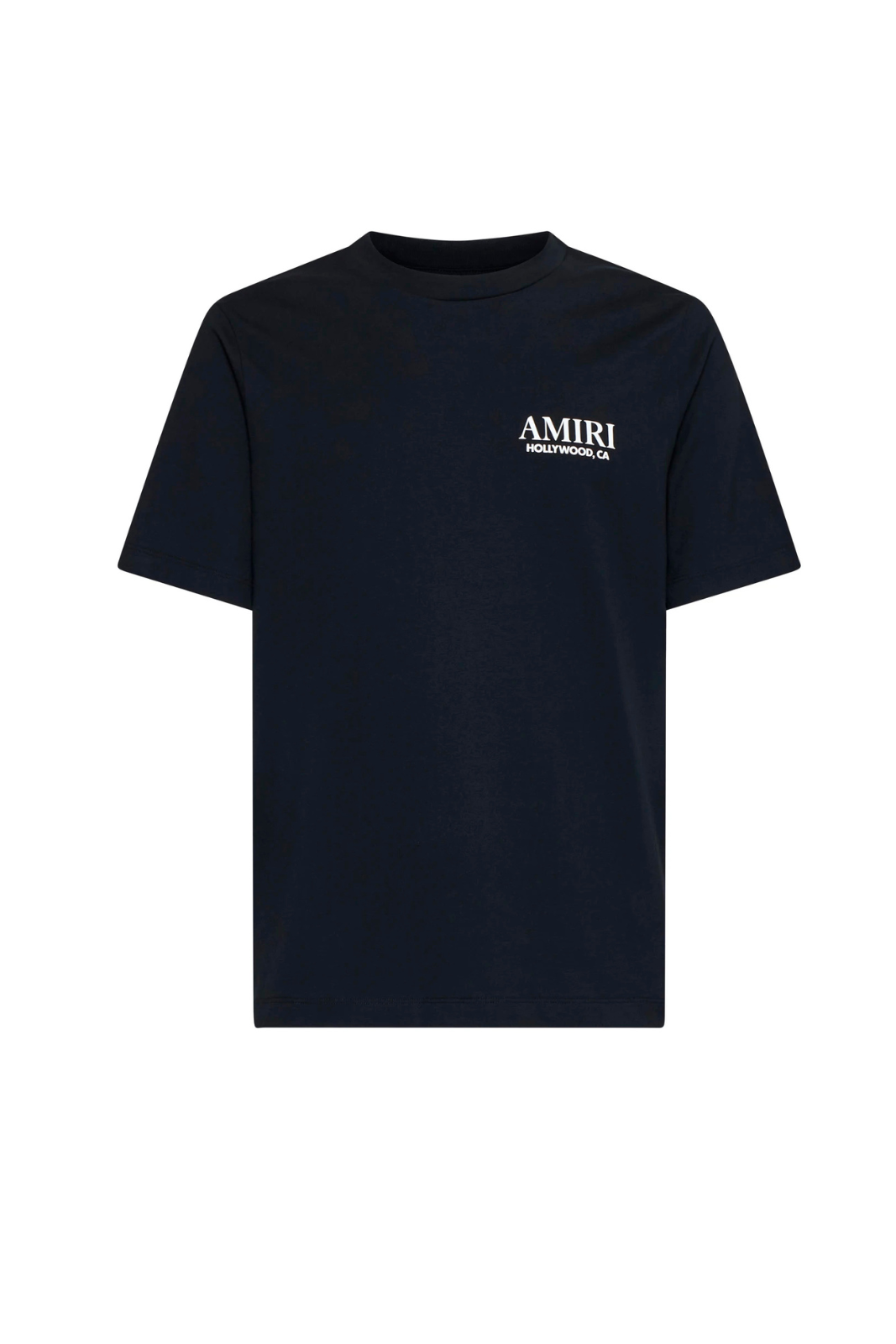 Amiri Logo Printed Crewneck Man T-shirt Black