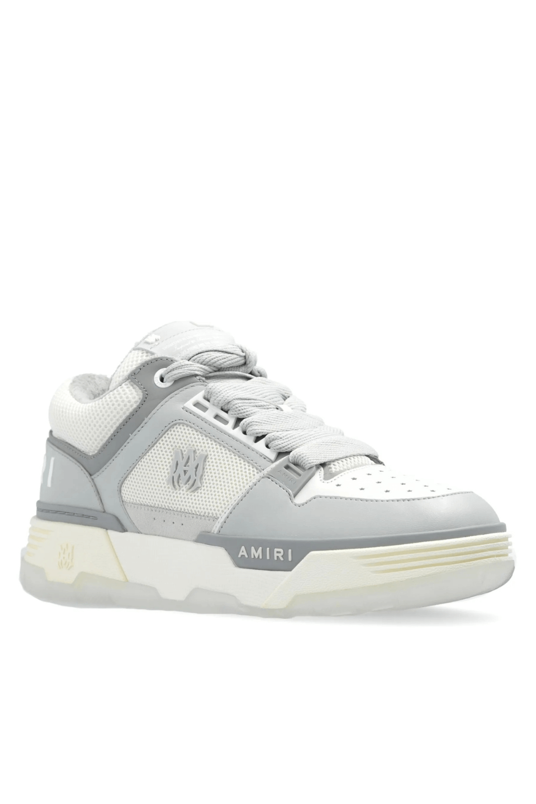 Amiri MA-1 panelled leather man sneakers grey