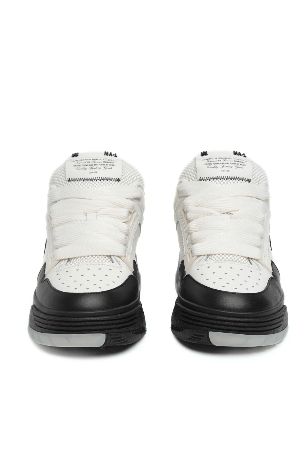 Amiri MA-1 Men's White Black Logo Patch Sneakers