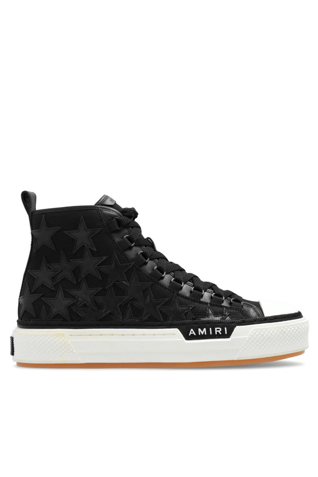 Amiri Court Star-Patch Round Toe Sneakers black