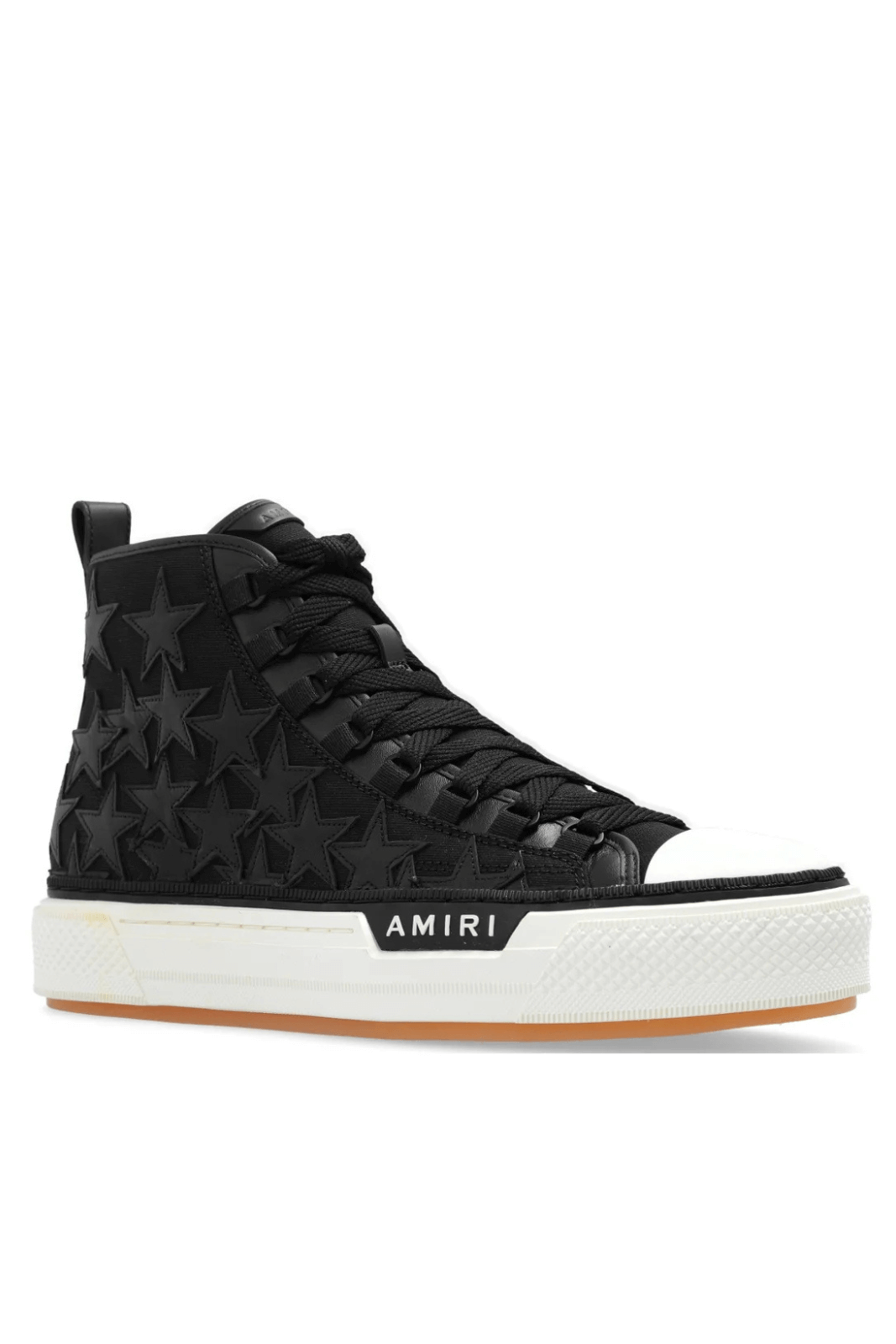 Amiri Court Star-Patch Round Toe Sneakers black