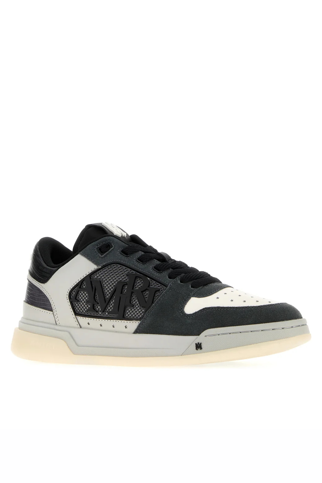 Amiri Two-tone leather and fabric Classic Low sneakers