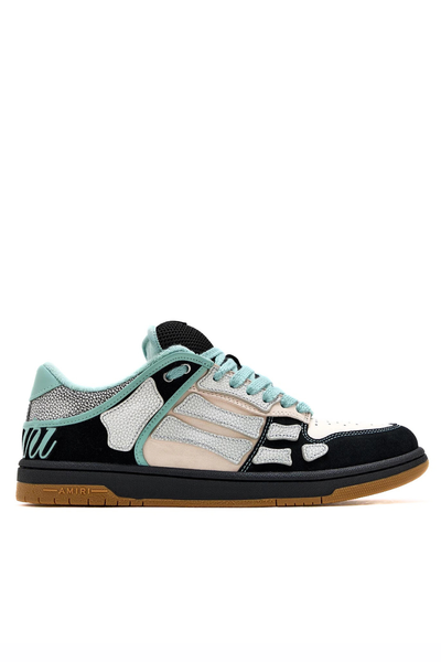 Amiri Skel low-top sneakers Black White Blue | Exclusiv la Finery