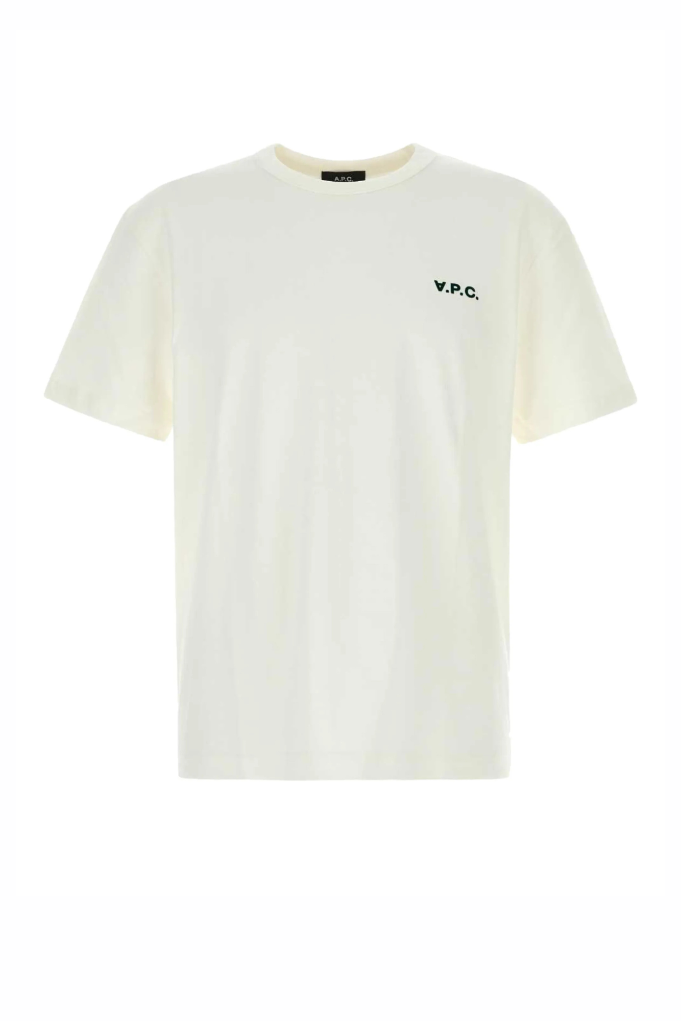 A.P.C. Flocked Logo Crewneck T-Shirt White