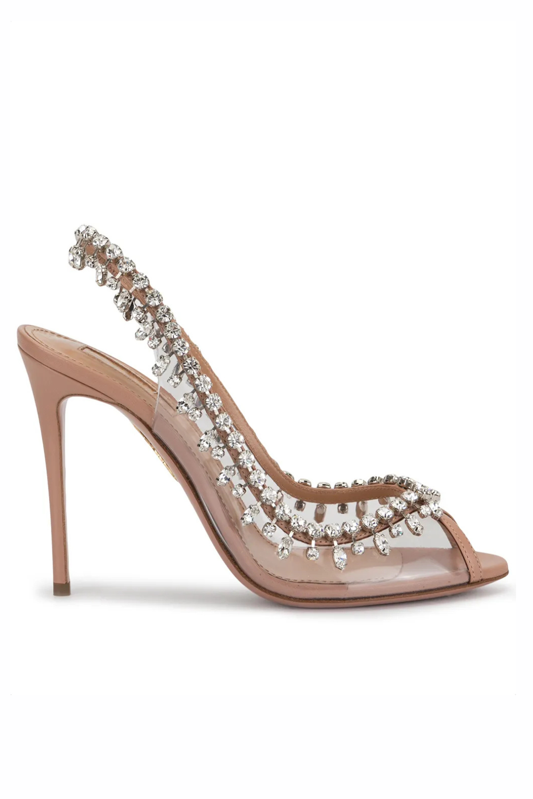 Aquazzura 110mm Temptation crystal-embellished pumps roz