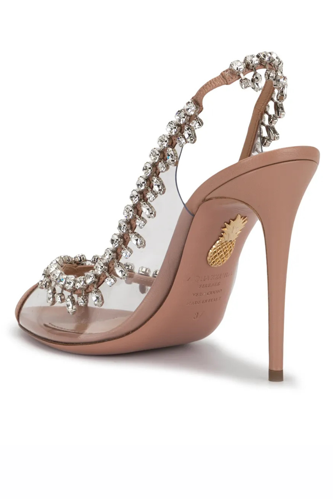 Aquazzura 110mm Temptation crystal-embellished pumps roz