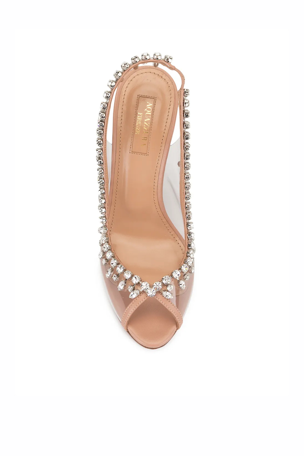 Aquazzura 110mm Temptation crystal-embellished pumps roz