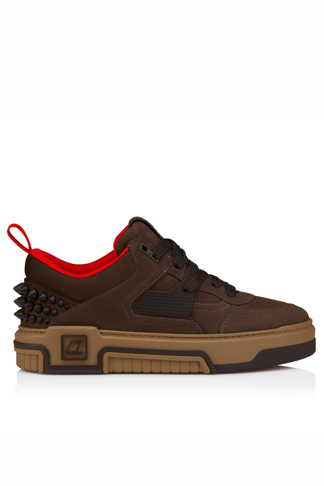 Christian Louboutin Astroloubi Sneakers Reversed calf leather Cafe Men