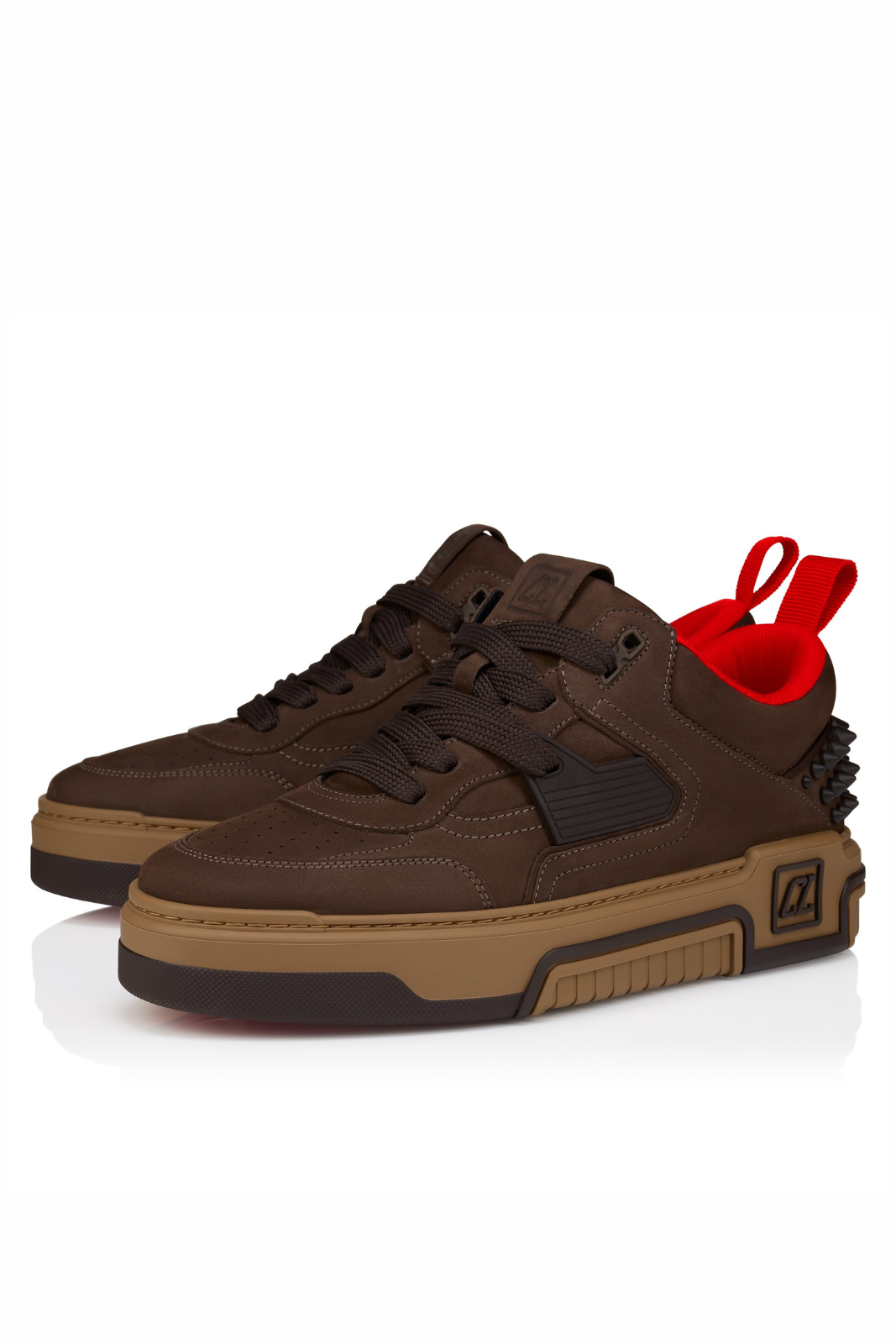 Christian Louboutin Astroloubi Sneakers Reversed calf leather Cafe Men