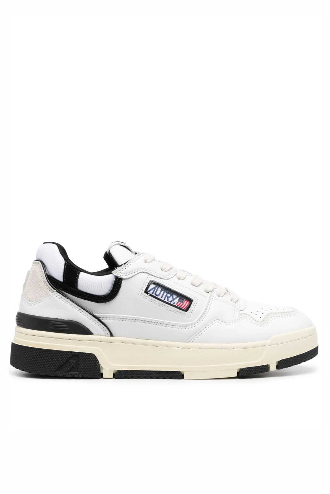 Autry Action low-top leather sneakers White Black
