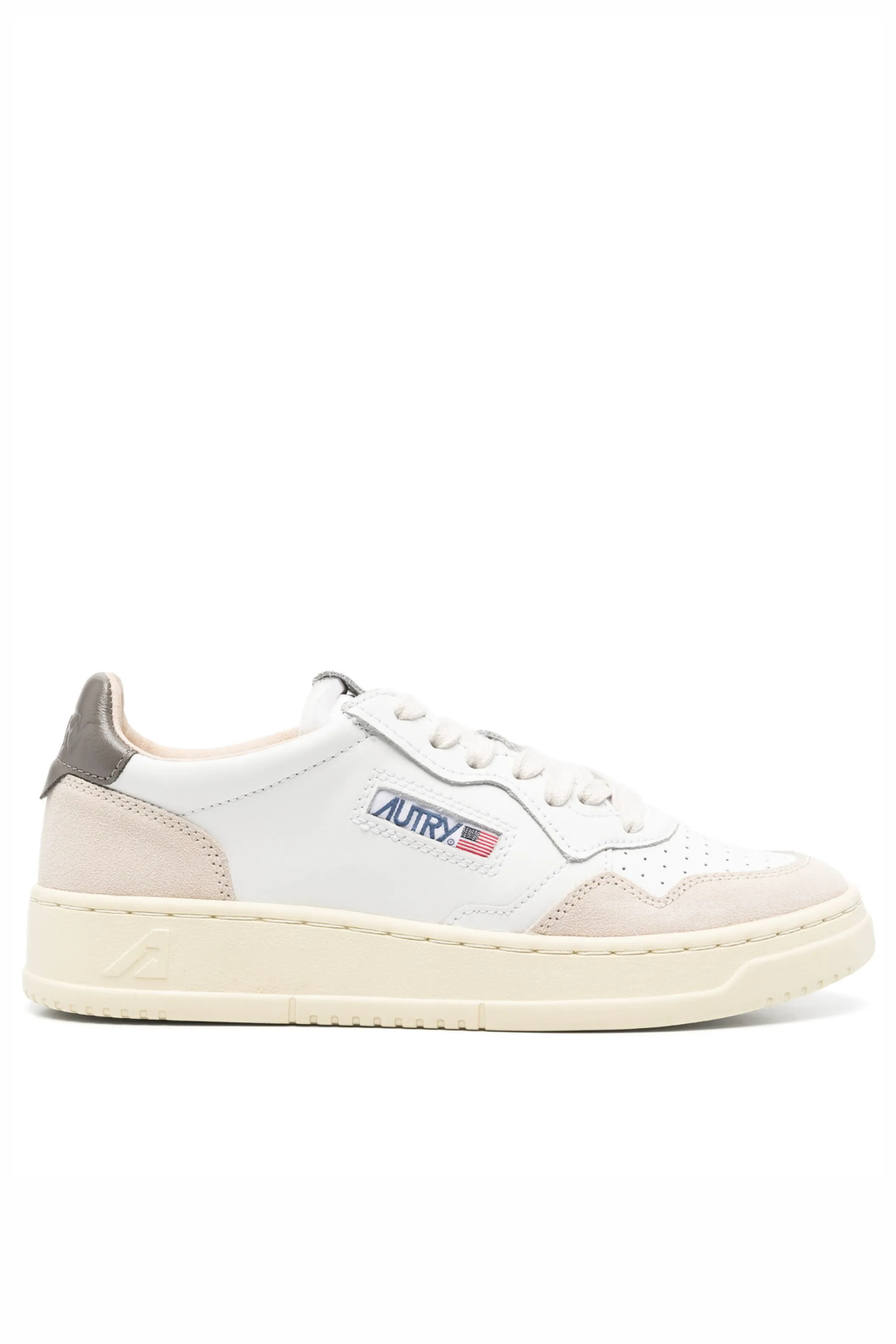 Autry Medalist low sneakers white beige green