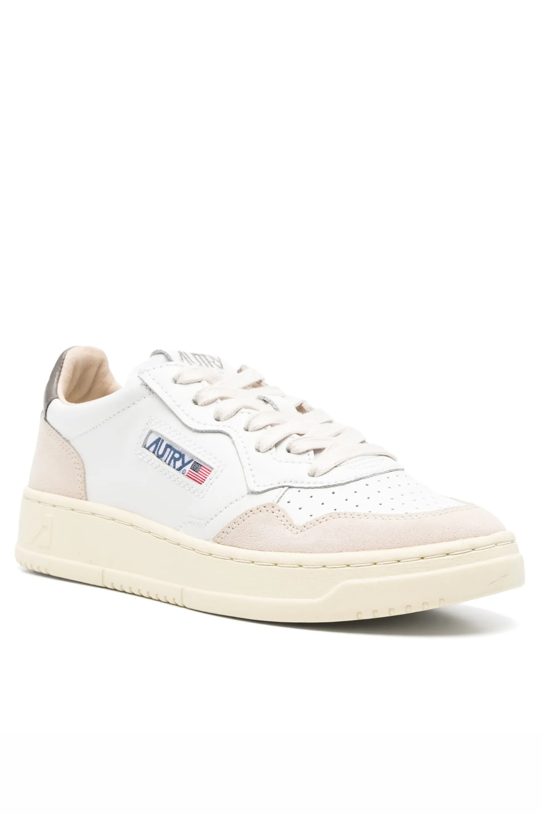 Autry Medalist low sneakers white beige green
