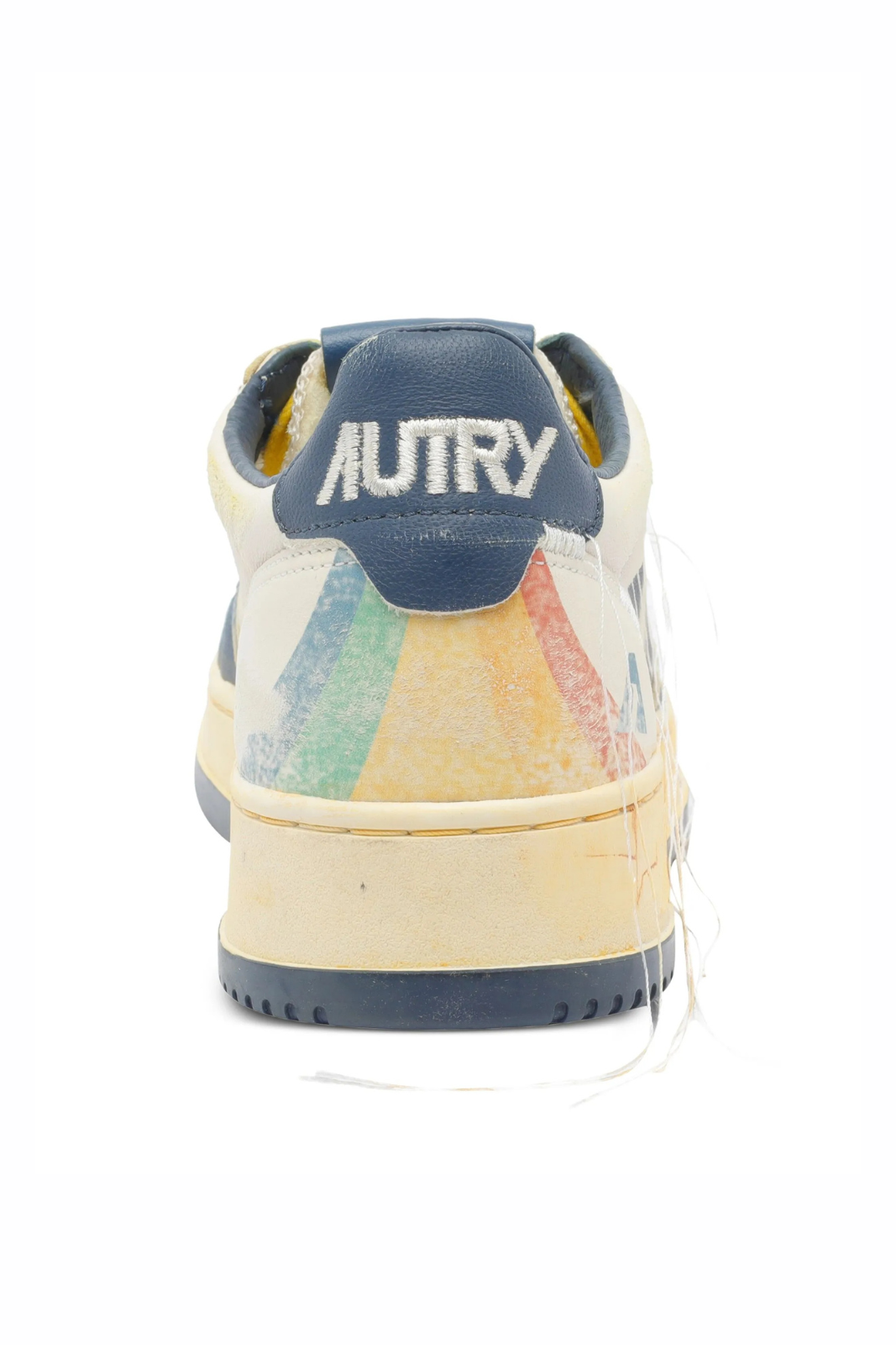 Autry rainbow-detail low-top sneakers bej si albastru