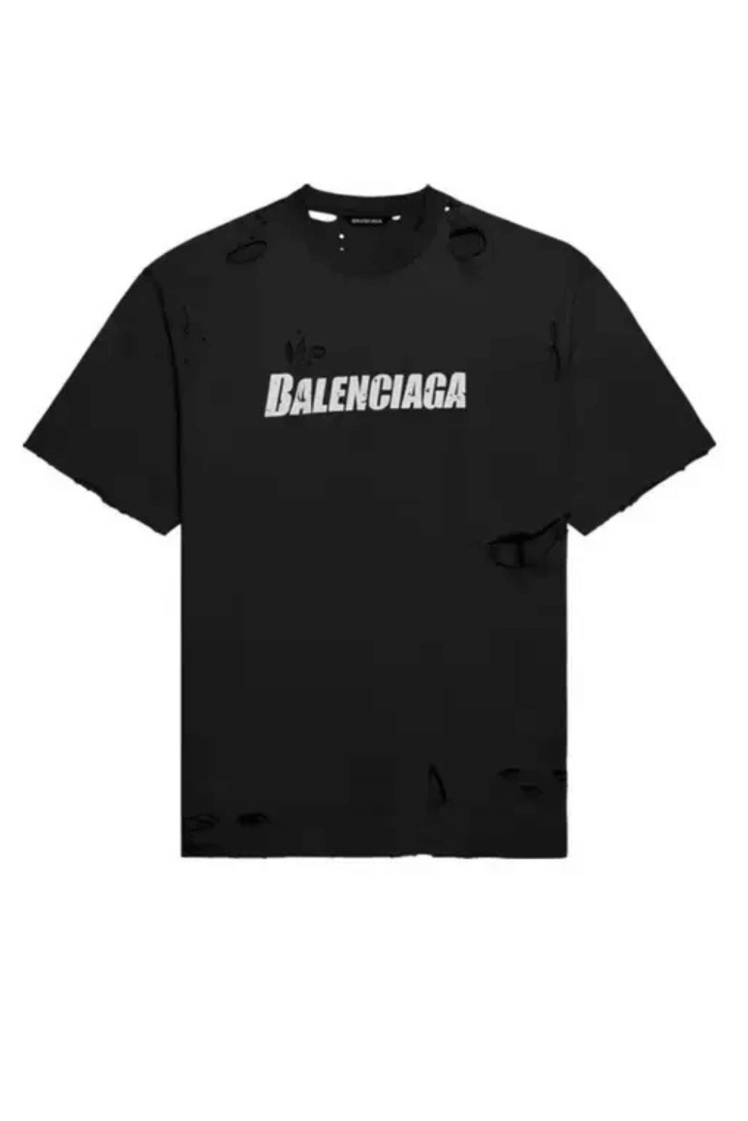 Balenciaga Destroyed T-Shirt Boxy Fit in Black