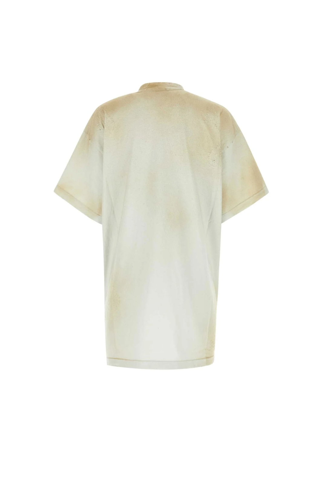 Balenciaga Logo Patch Distressed Effect Oversized T-Shirt for men