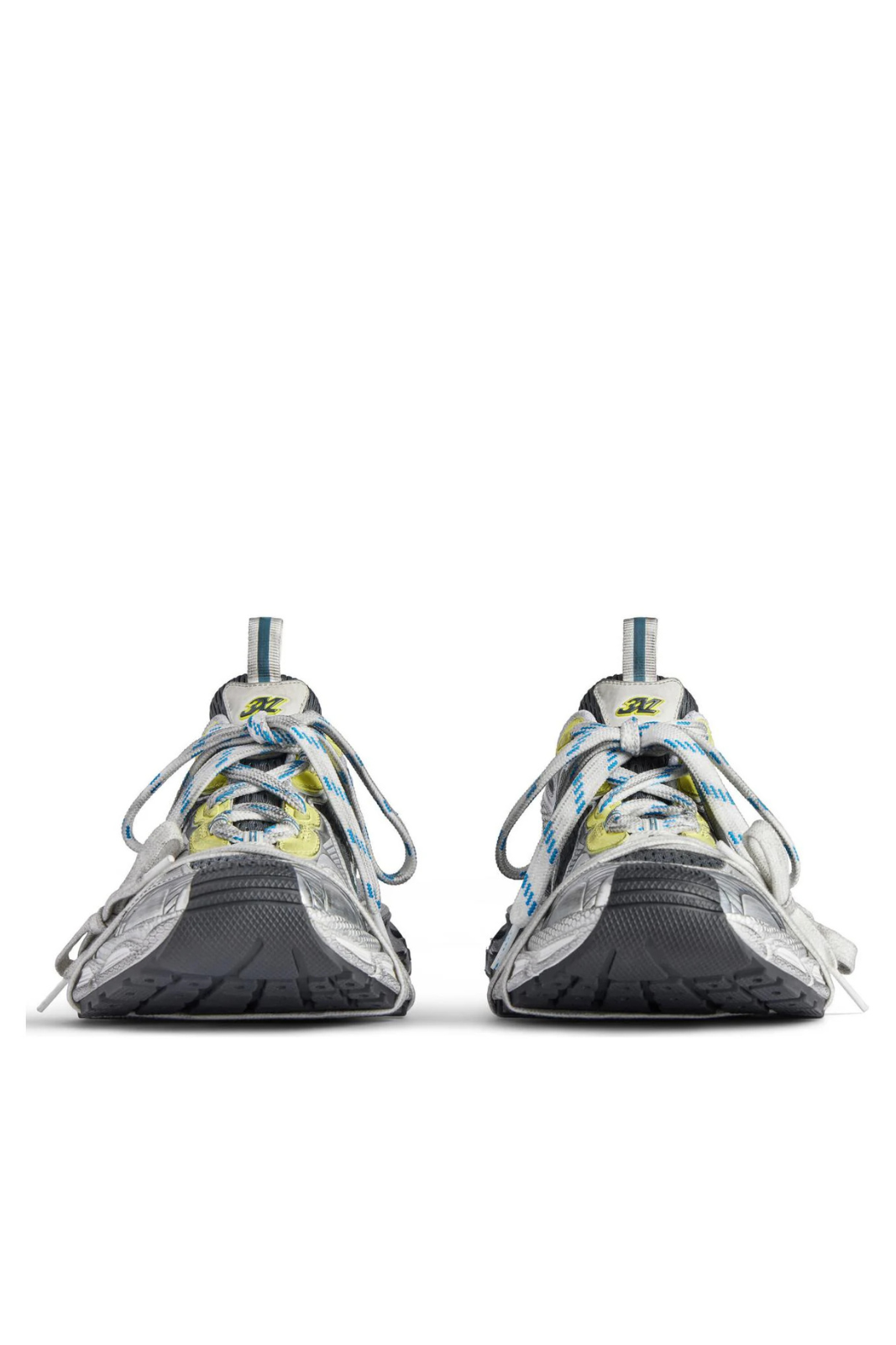 Balenciaga 3XL Sneakers White Blue Yellow Mesh
