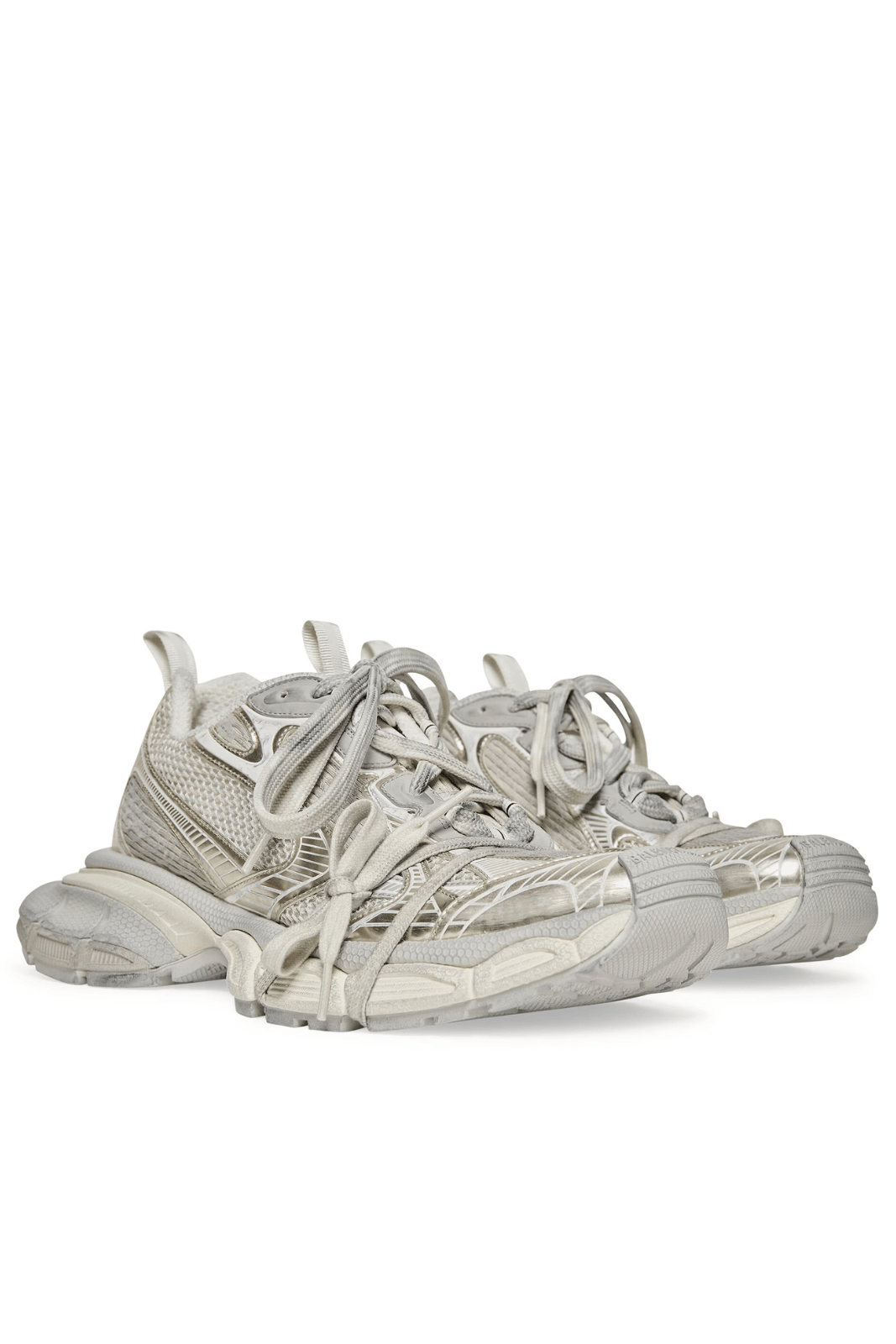 Balenciaga Men's 3XL Sneaker in light beige mesh and polyurethane light beige