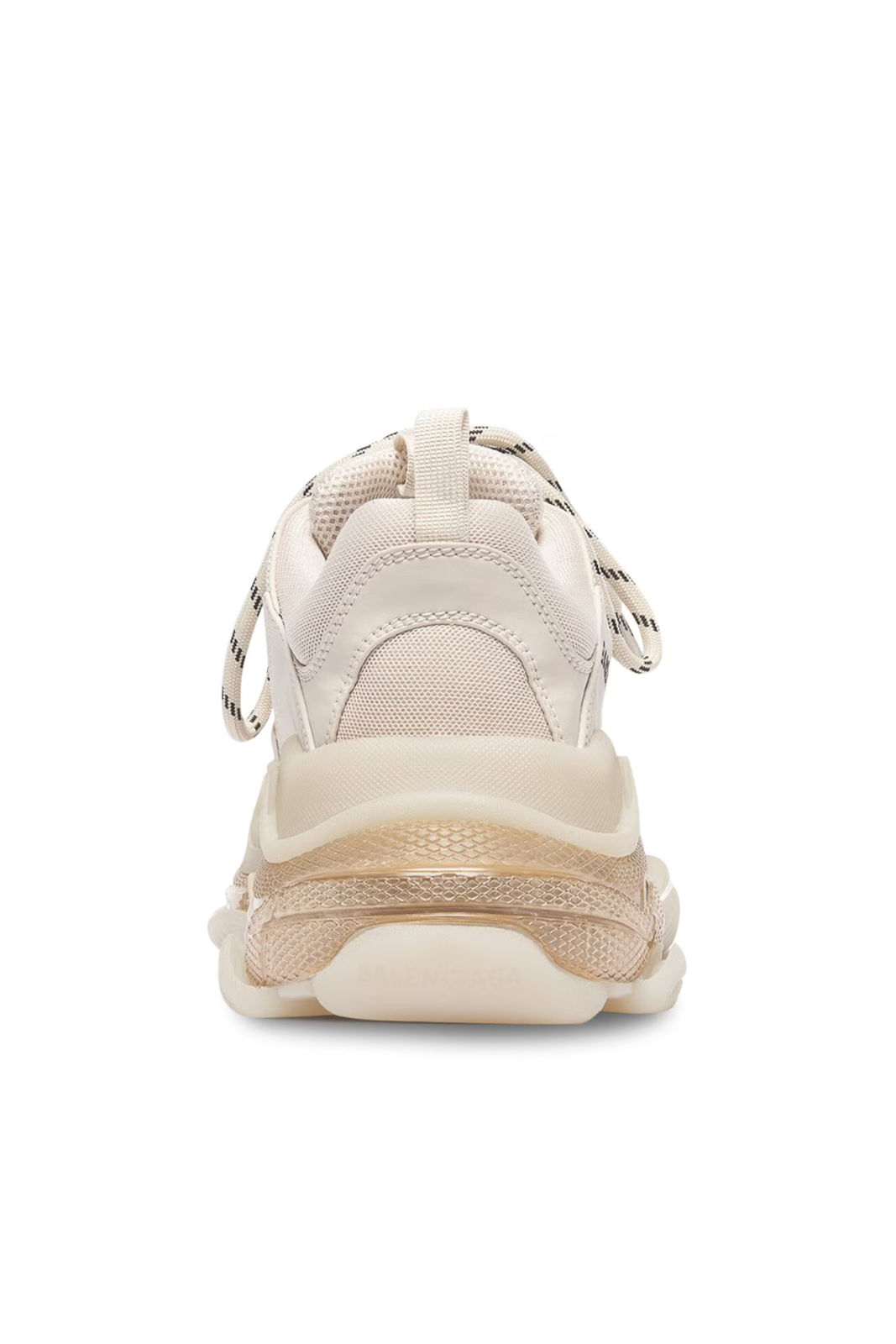  Balenciaga Men's Triple S Clear Sole Trainers in Beige