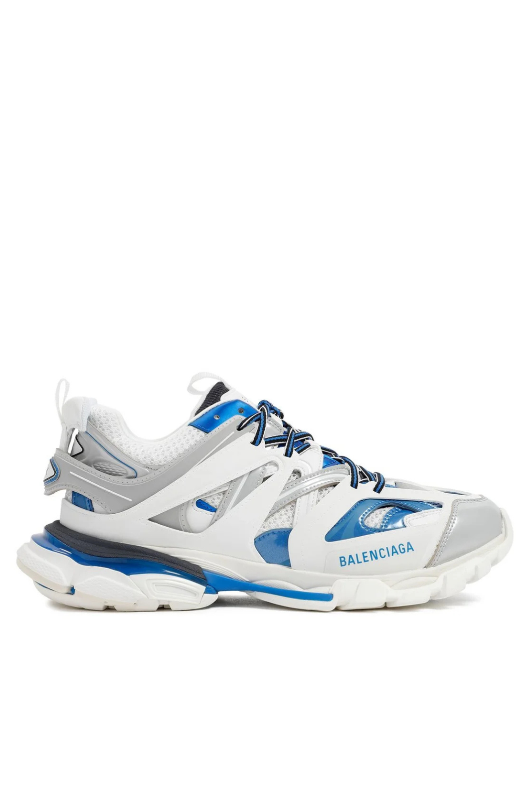 Balenciaga Mesh Track Trainers White Blue