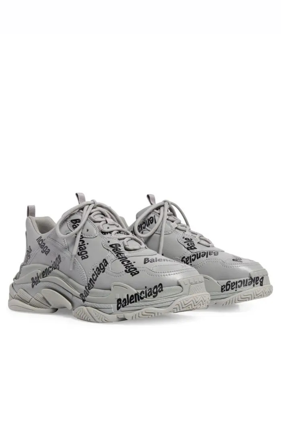 Balenciaga Triple S Logotype Sneaker Grey Black