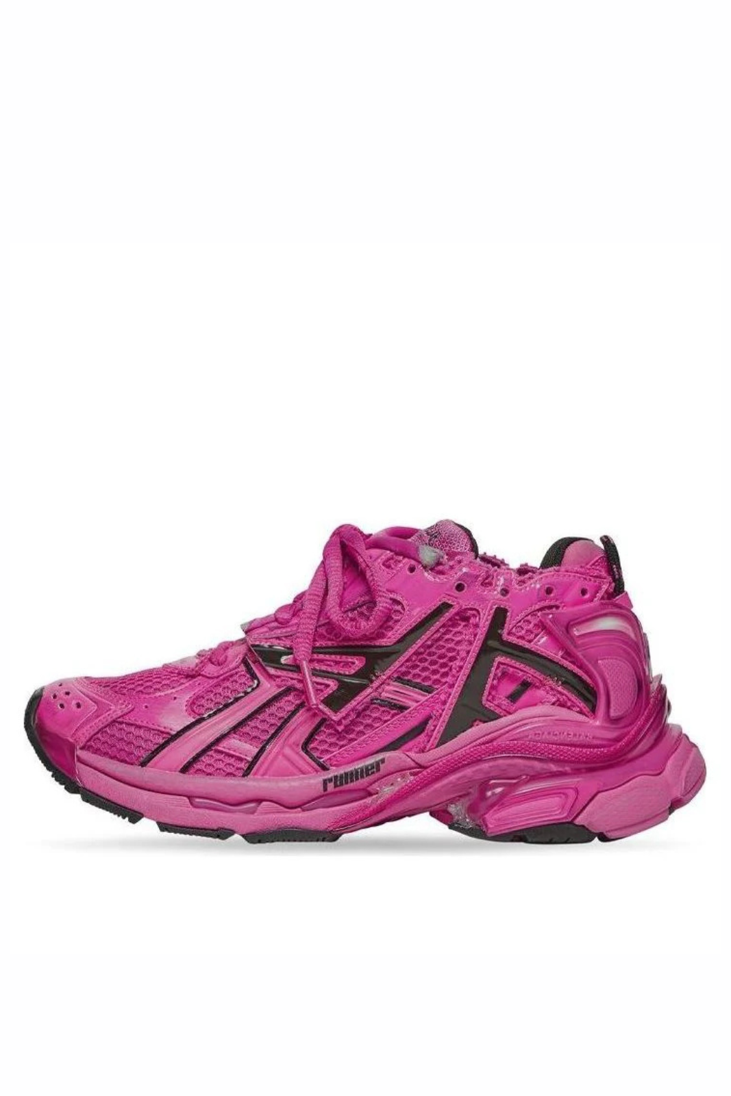 Balenciaga Runner Sneakers Fuchsia Mesh and Nylon