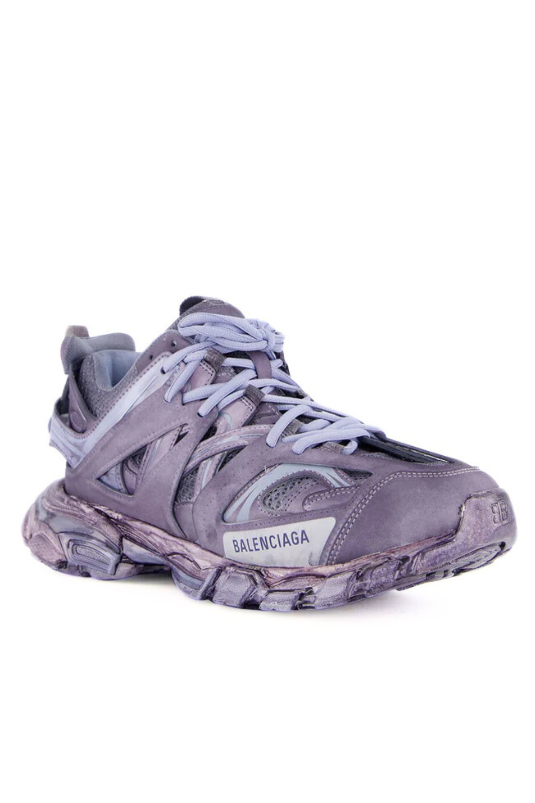 Balenciaga Blue Faded-Effect Track Men Sneakers